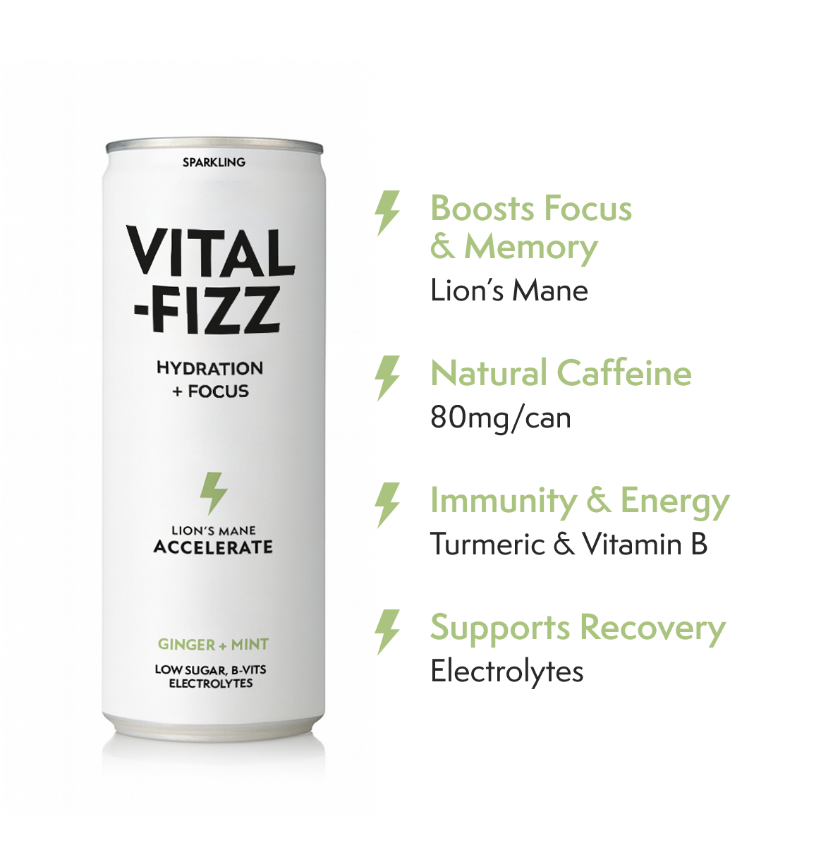 Vital-Fizz - Ginger + Mint hover